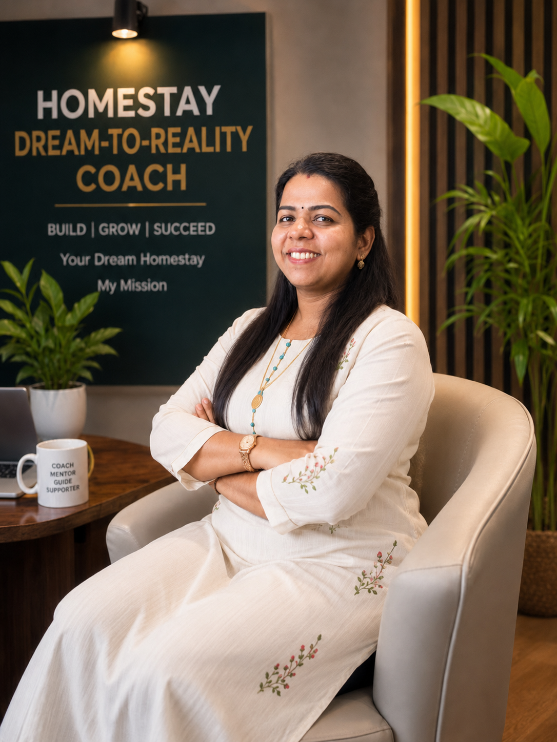 Coach Santhi Sanu — Homestay Dream-to-Reality Coach